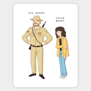 Stranger Things-Hopper&Joyce Magnet